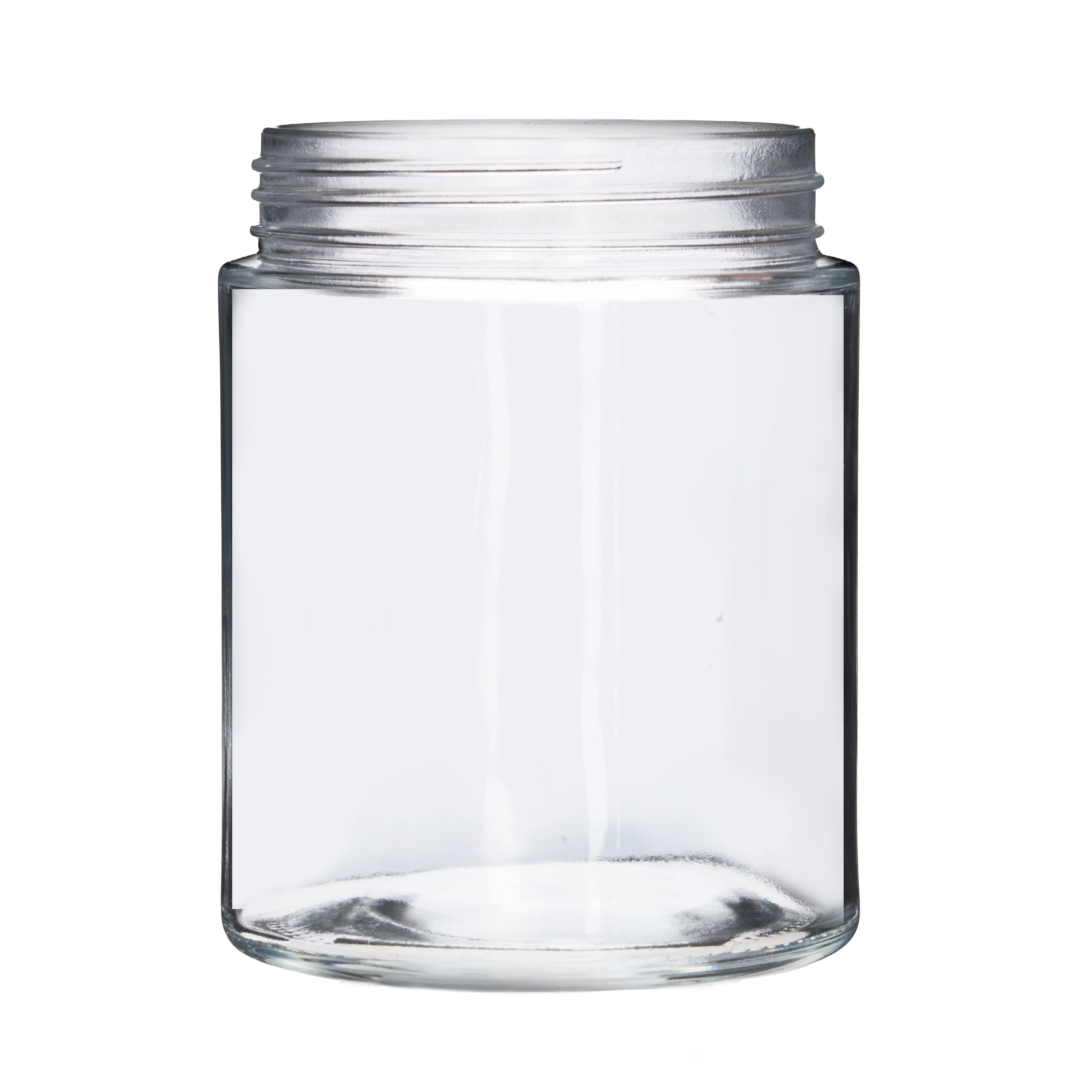 18oz Straight Sided Clear Glass Jars