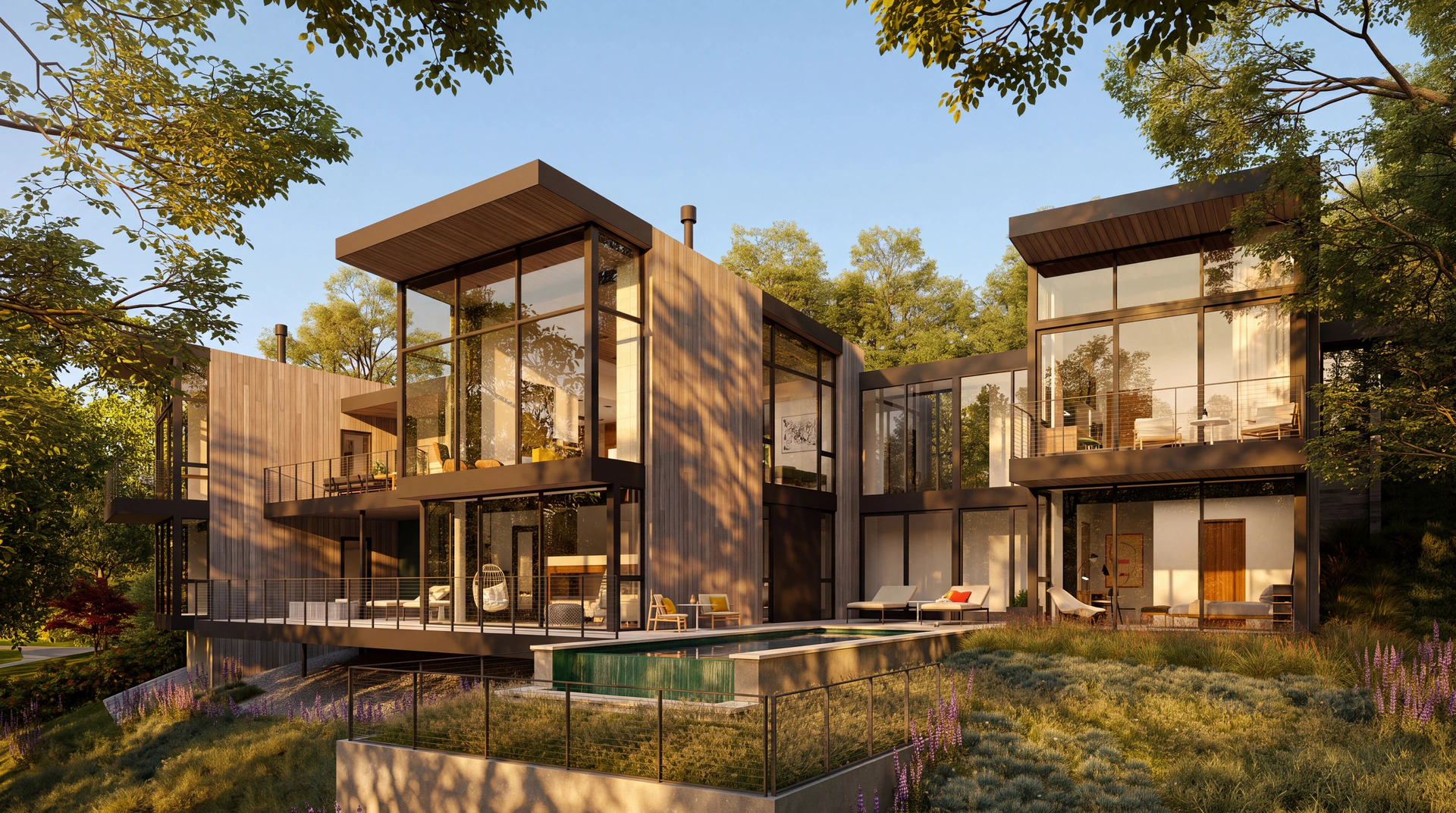 Jeff Brink architectural visualization for a Healdsburg project in California